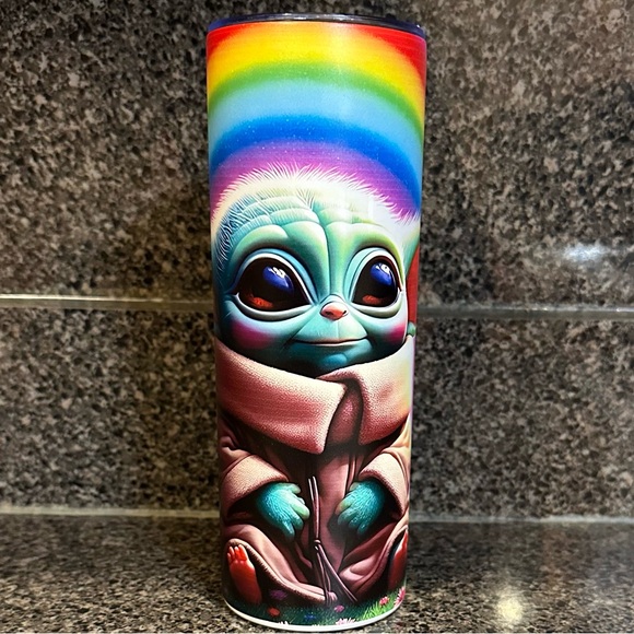 Baby Grogu 20 oz. Tumbler with Straw - Picture 2 of 10